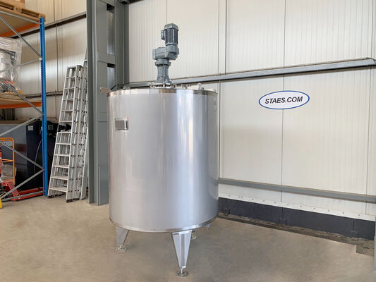 1 x New Stainless Steel AISI 316L Vertical Mixing Tanks of 2.000L.