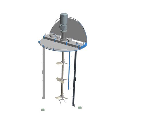 6 x 10,000L stainless steel AISI316L mixing tanks equipped with a heat exchanger and insulation