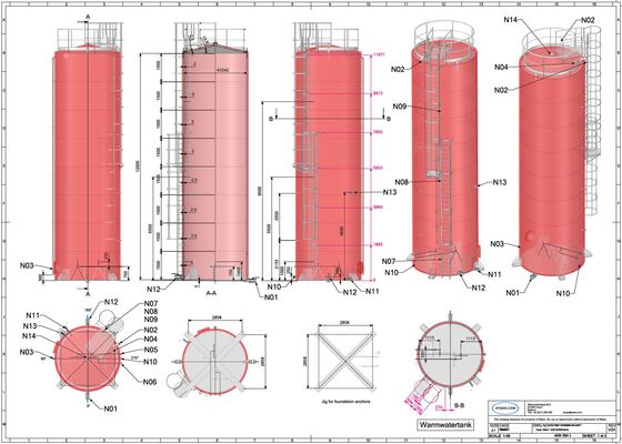 2 x New Stainless Steel AISI 304L vertical insulated tanks of 105,000L.