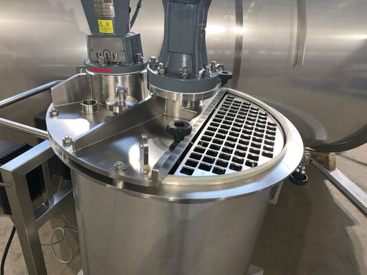 1 x Nieuwe roestvrijstalen verticale mengtank van 300L in AISI316L