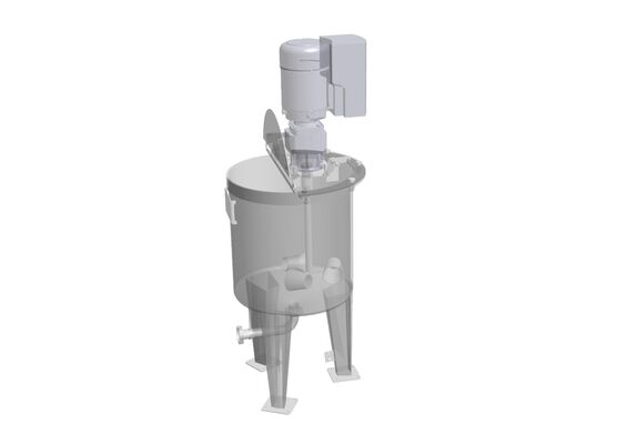 1 x AISI316L 100L stainless steel mixing tank with an agitator for viscous liquids
