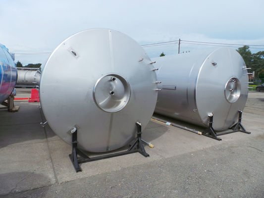 2 x 26,2m³: AISI304 BBT helder bier tanks; 2.5 bar PED CE TüV; 10% Rx
