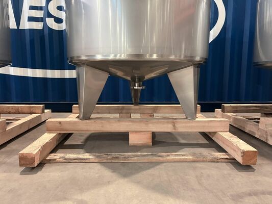 4 x Neuer vertikaler 1.000L Edelstahl-Mischbehälter aus AISI316L