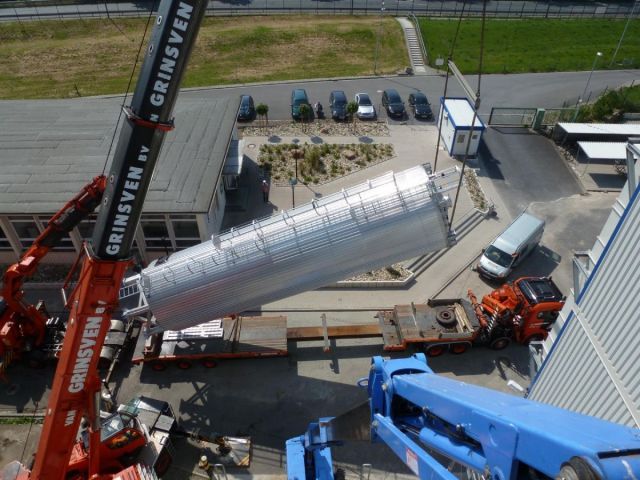 6 x 120 m³ AISI 304; roestvrijstalen opslagtanks; geisoleerd; vertikaal; DIN code