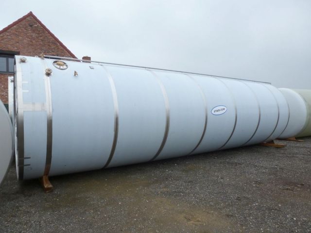 Algemeen overzicht vertikaal en horizontale roestvrijstalen tanks