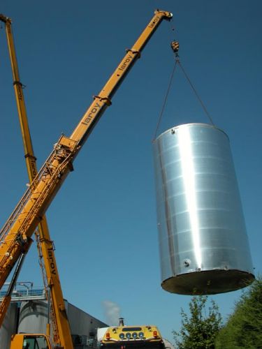 Project 6 x 185m³ & 2 x 60m³ AISI 304 tweedehands; warmtewisselaar; isolatie