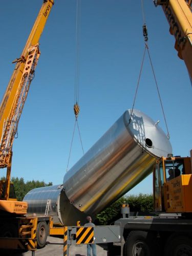 Project 6 x 185m³ & 2 x 60m³ AISI 304 tweedehands; warmtewisselaar; isolatie