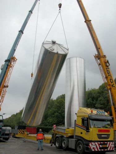 Project 6 x 185m³ & 2 x 60m³ AISI 304 tweedehands; warmtewisselaar; isolatie