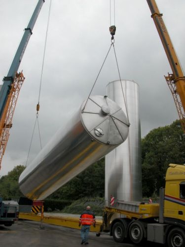 Project 6 x 185m³ & 2 x 60m³ AISI 304 tweedehands; warmtewisselaar; isolatie