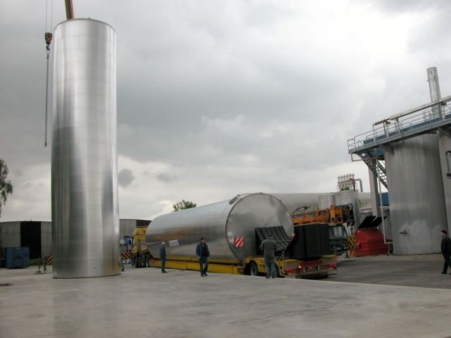 Project 6 x 185m³ & 2 x 60m³ AISI 304 tweedehands; warmtewisselaar; isolatie