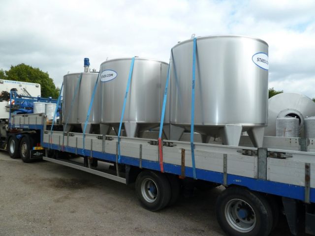 Project 3 x 5m³ AISI 304; single jacket; agitated
