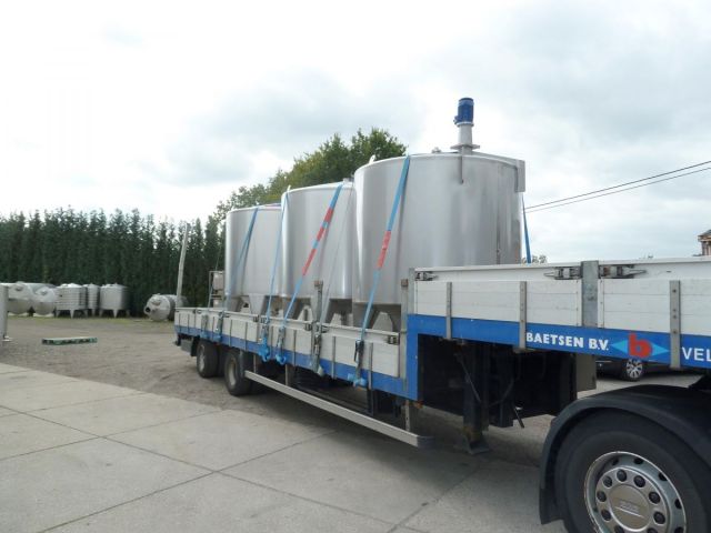 Project 3 x 5m³ AISI 304; single jacket; agitated
