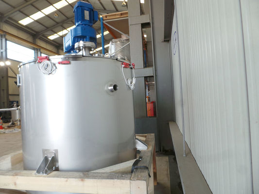 OR160840: 1 x 600L AISI316L stainless-steel mixing tank; gate agitator with scrapers; heat exchanger; insulation