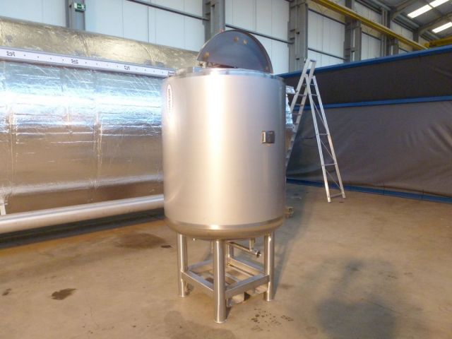 1 x 1.000L - 8.3 US bbl - 264 US gal AISI304; Stainless-steel mixing tank; heat-exchanger; insulation; ancor type agitator