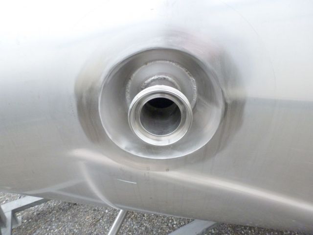 7 x 7,8 m³ AISI 304; CCT fermentatie tank; warmtewisselaar; geisoleerd; 2 bar werkdruk PED/CE