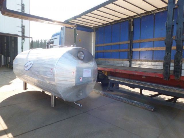 1 x 4.8 m³ AISI316; rvs tank; geisoleerd; horizontaal