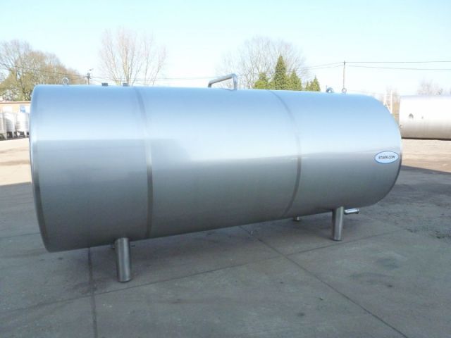 1 x 4.8 m³ AISI316; rvs tank; geisoleerd; horizontaal