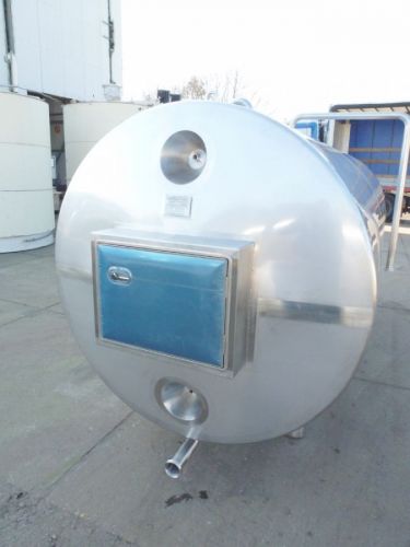 1 x 4.8 m³ AISI316; rvs tank; geisoleerd; horizontaal