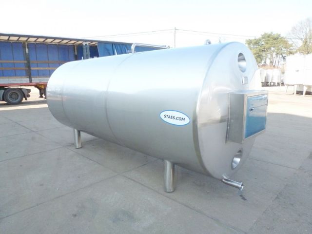 1 x 4.8 m³ AISI316; rvs tank; geisoleerd; horizontaal
