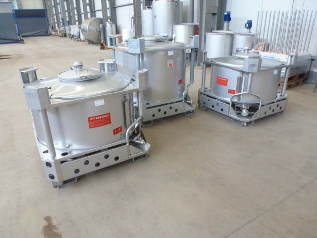 2 x 500L V4A & 1 x 750L V2A UN geprufd IBC