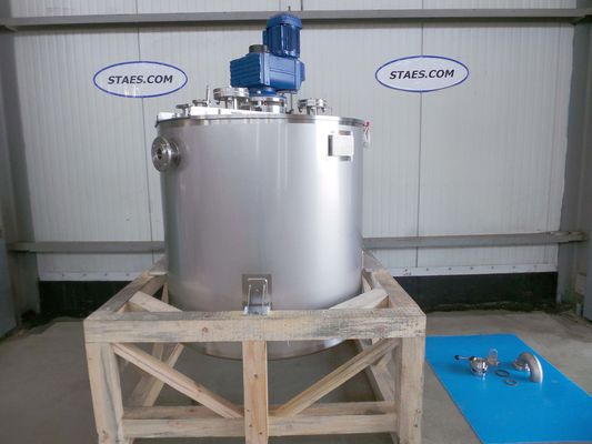 OR160840: 1 x 600L AISI316L stainless-steel mixing tank; gate agitator with scrapers; heat exchanger; insulation
