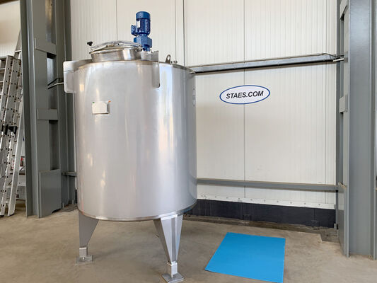 1 x 2500L stainless steel AISI 304L vertical mixing tank