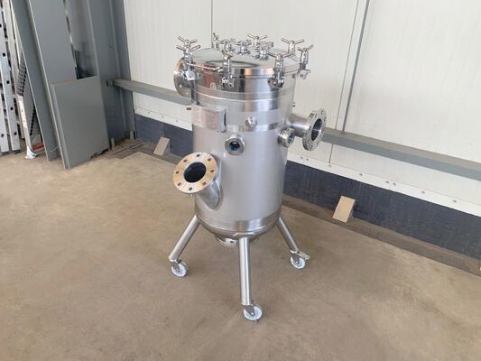 1 x Nieuwe roestvrijstalen verticale druktank van 150L in AISI316L