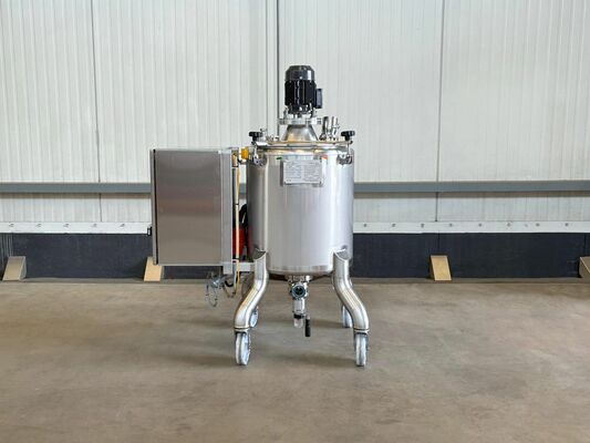 1 x Brand new 100L stainless-steel AISI316L vertical mixing tank.
