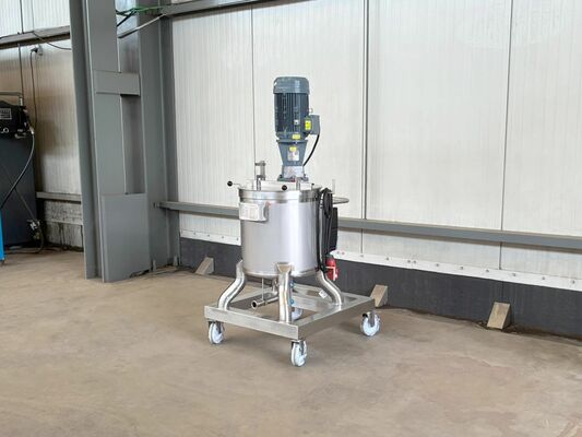 1 x New 100L stainless-steel AISI316L vertical mixing tank.