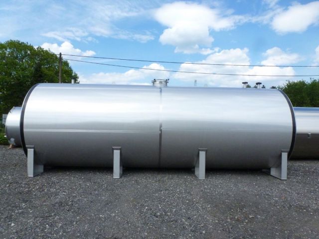 1 x 50m³ AISI316; enkelwandig; horizontaal