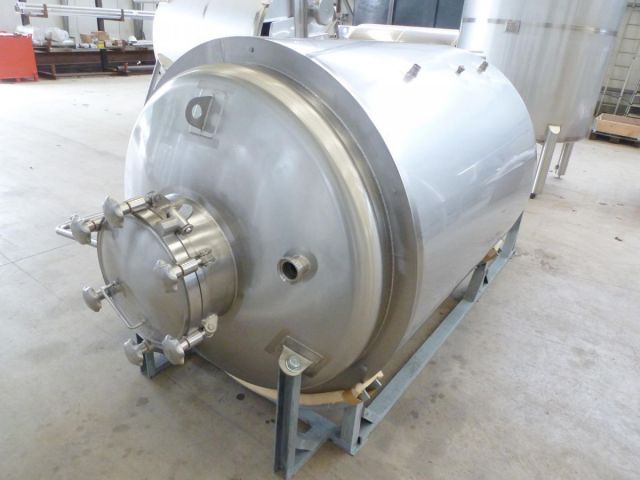 1 x 1.950L - 16 US bbl - 515 US gal  AISI304; heat-exchanger; insulation; vertical; conical