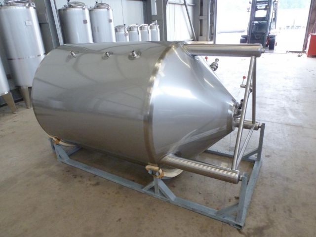 1 x 1.950L - 16 US bbl - 515 US gal  AISI304; heat-exchanger; insulation; vertical; conical