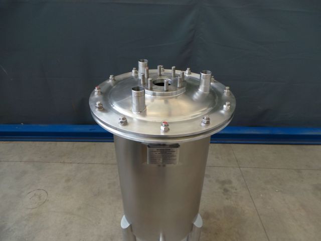 1 x 120L AISI316; enkelwandig, vertikaal