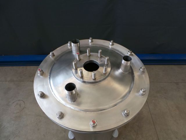 1 x 120L AISI316; enkelwandig, vertikaal