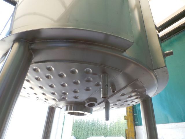 2 x 1060L AISI316; warmtewisselaar; isolatie; verticaal; conische