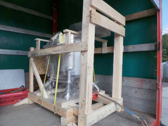1 x 160L & 1 x 250L AISI 316; enkelwandig roestvrijstale mengtanks