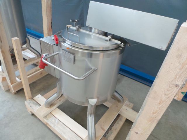 1 x 160L & 1 x 250L AISI 316; enkelwandig roestvrijstale mengtanks