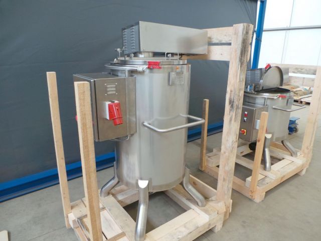 1 x 160L & 1 x 250L AISI 316; enkelwandig roestvrijstale mengtanks