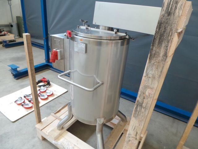 1 x 160L & 1 x 250L AISI 316; enkelwandig roestvrijstale mengtanks