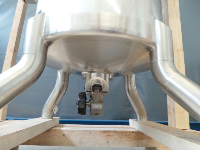 1 x 160L & 1 x 250L AISI 316; enkelwandig roestvrijstale mengtanks
