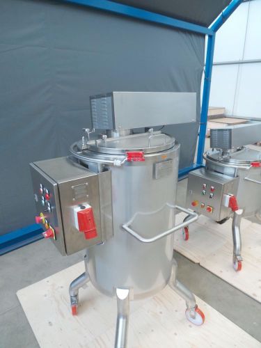 1 x 160L & 1 x 250L AISI 316; enkelwandig roestvrijstale mengtanks