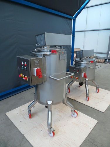1 x 160L & 1 x 250L AISI 316; enkelwandig roestvrijstale mengtanks