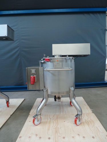 1 x 160L & 1 x 250L AISI 316; enkelwandig roestvrijstale mengtanks