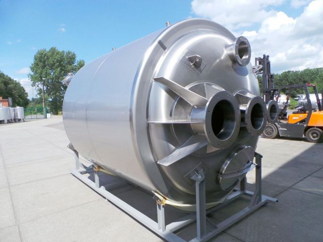 1 x 10.500L - 88 US bbl -  2.770 US gal - AISI316; mixing vessel; vertical; heat-exchanger; insulated; dissolver agitator