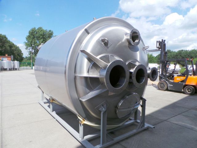 1 x 10.500L - 88 US bbl -  2.770 US gal - AISI316; mixing vessel; vertical; heat-exchanger; insulated; dissolver agitator