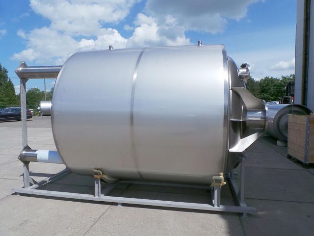 1 x 10.500L - 88 US bbl -  2.770 US gal - AISI316; mixing vessel; vertical; heat-exchanger; insulated; dissolver agitator