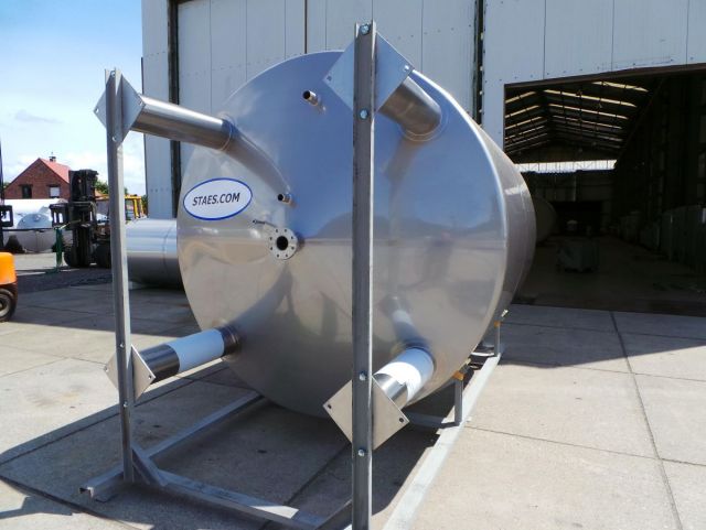 1 x 10.500L - 88 US bbl -  2.770 US gal - AISI316; mixing vessel; vertical; heat-exchanger; insulated; dissolver agitator