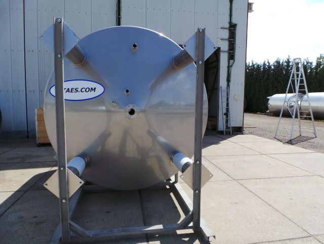 1 x 10.500L - 88 US bbl -  2.770 US gal - AISI316; mixing vessel; vertical; heat-exchanger; insulated; dissolver agitator
