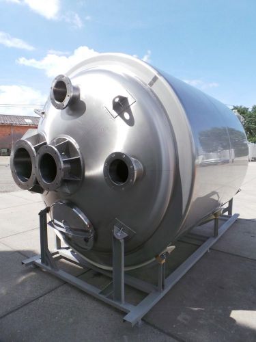 1 x 10.500L - 88 US bbl -  2.770 US gal - AISI316; mixing vessel; vertical; heat-exchanger; insulated; dissolver agitator