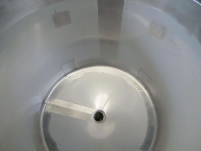 1 x 150L AISI304; enkelwandig intern transport tankje op wielen